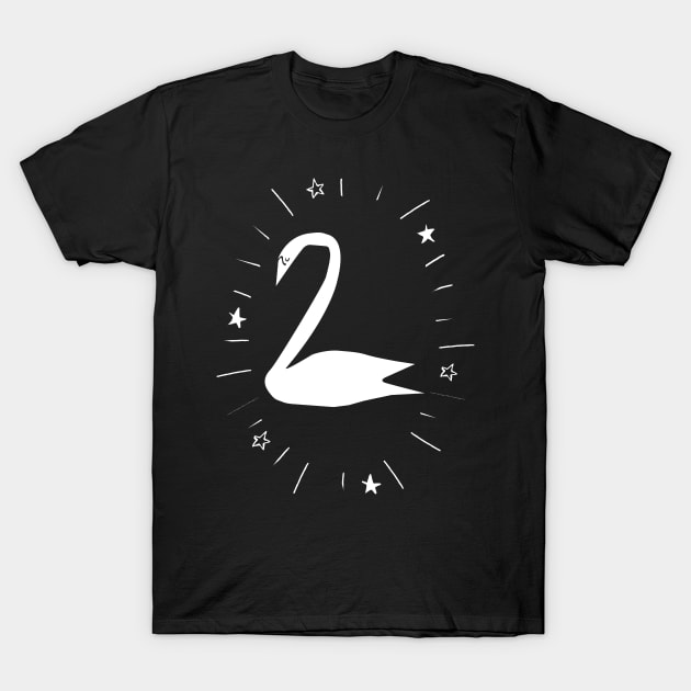 I am 2 - white swan T-Shirt by spaghettis